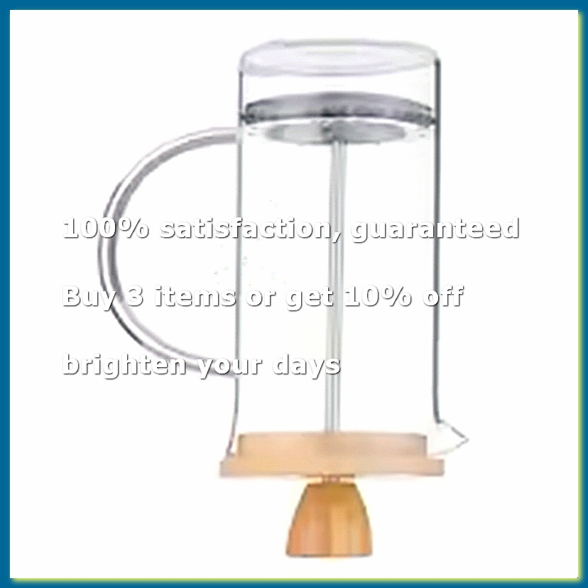 French Press Glass - Кофейник-френч-пресс с фильтром, из высококачественного боросиликатного