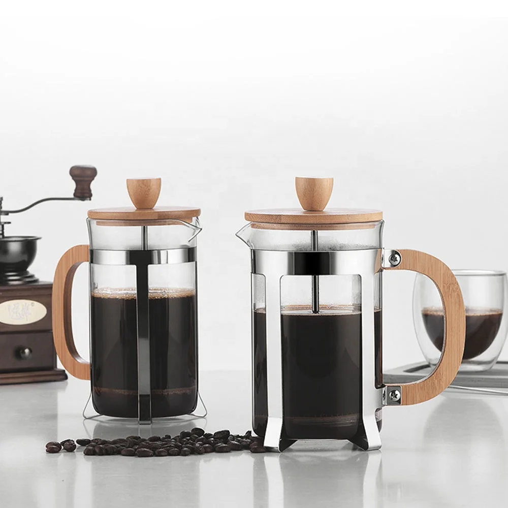 French Press Glass - Кофейник-пресс из нержавеющей стали 350/600 мл,