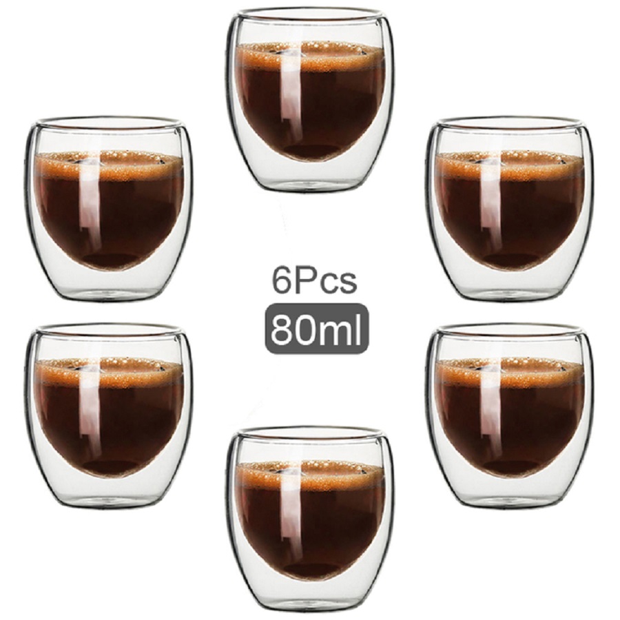 Xbloom Coffee Tea - Стеклянные кофейные кружки с двойными стенками,