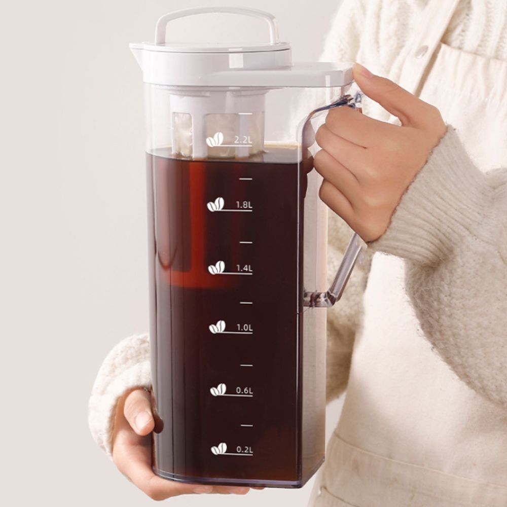 French Press Glass - Кувшин для холодного заваривания кофе большой
