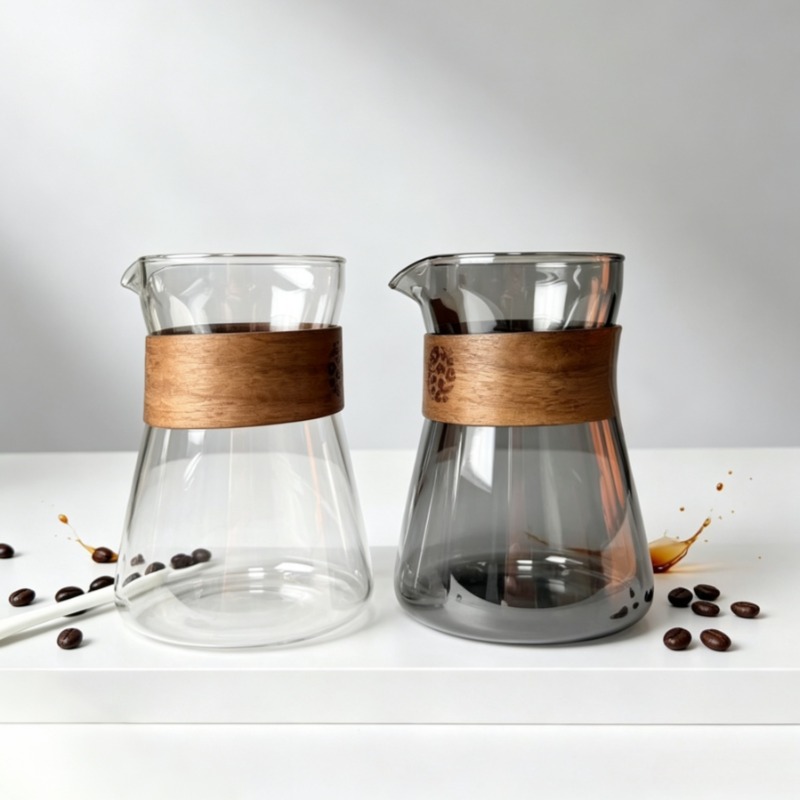 Coffee Tea Decanter - 1/2 шт. стеклянный кофейный графин с