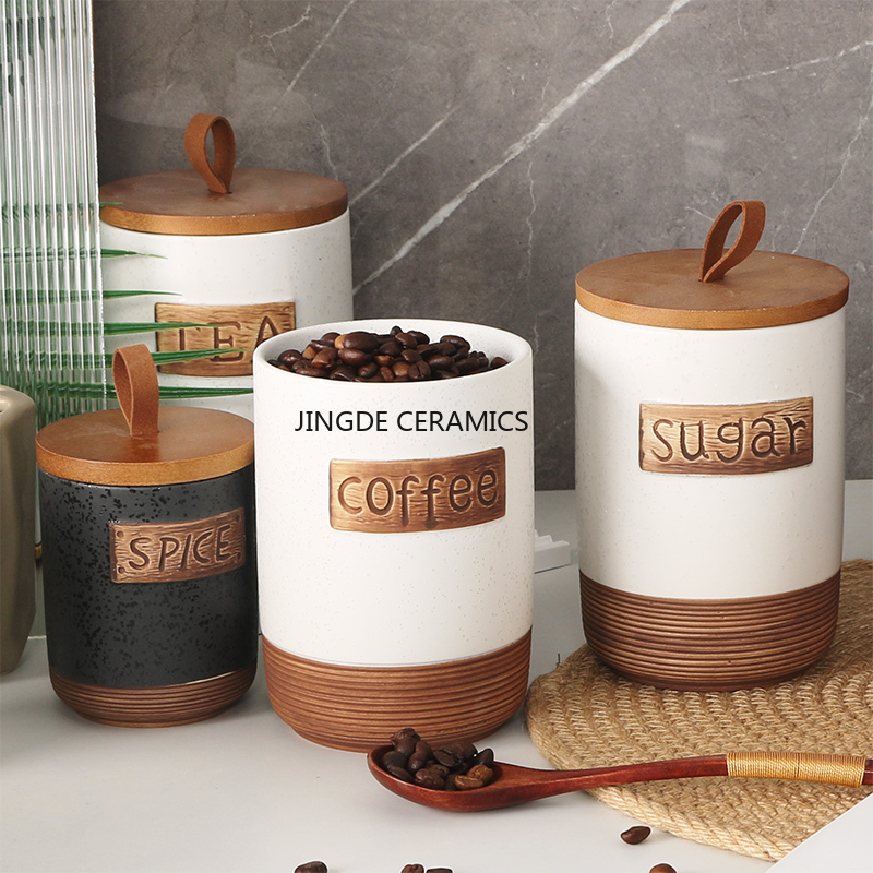 1 шт., керамическая герметична – обзор и цена Coffee Tea Sugar Canister Set