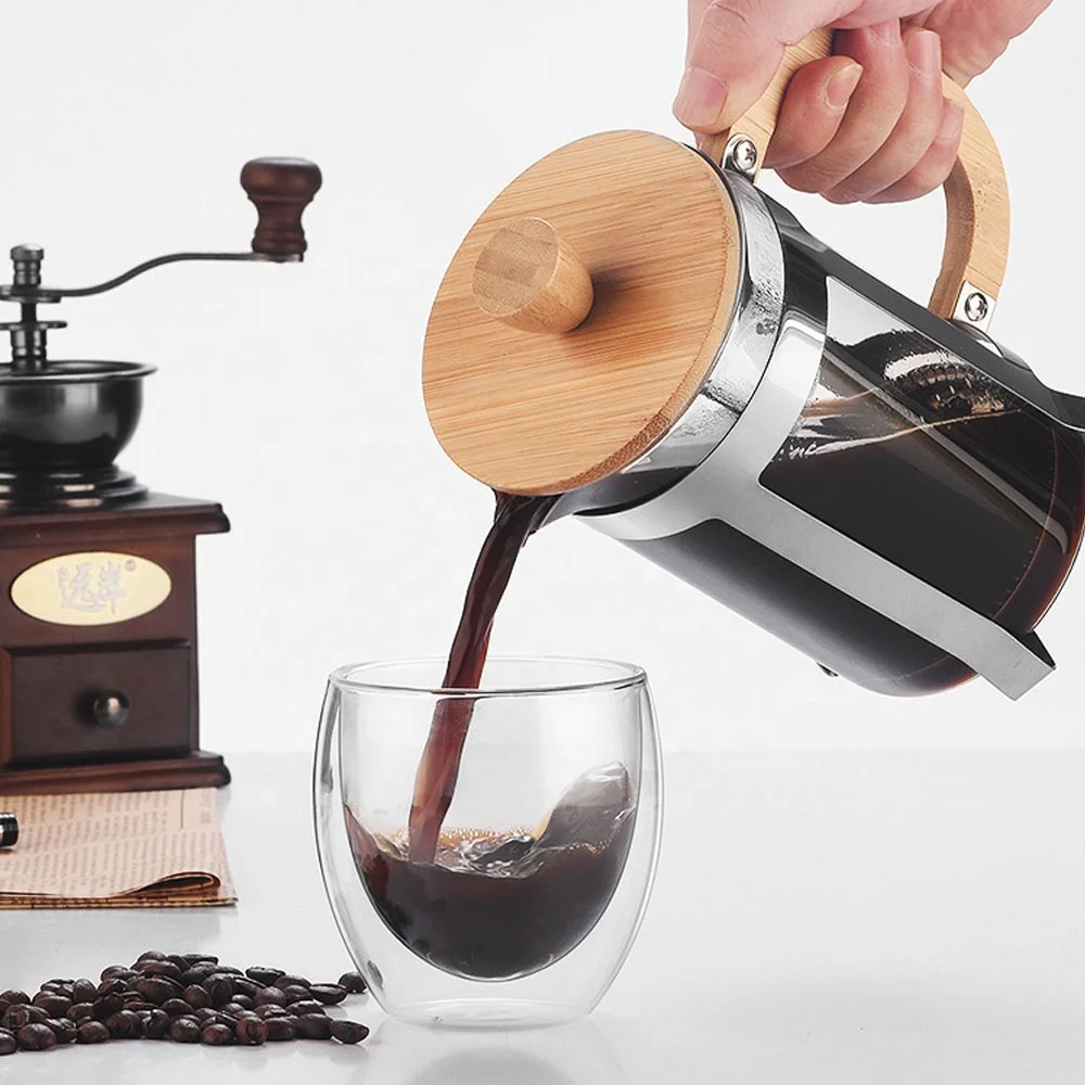 Кофейник-пресс из нержавеющей  – обзор и цена French Press Glass