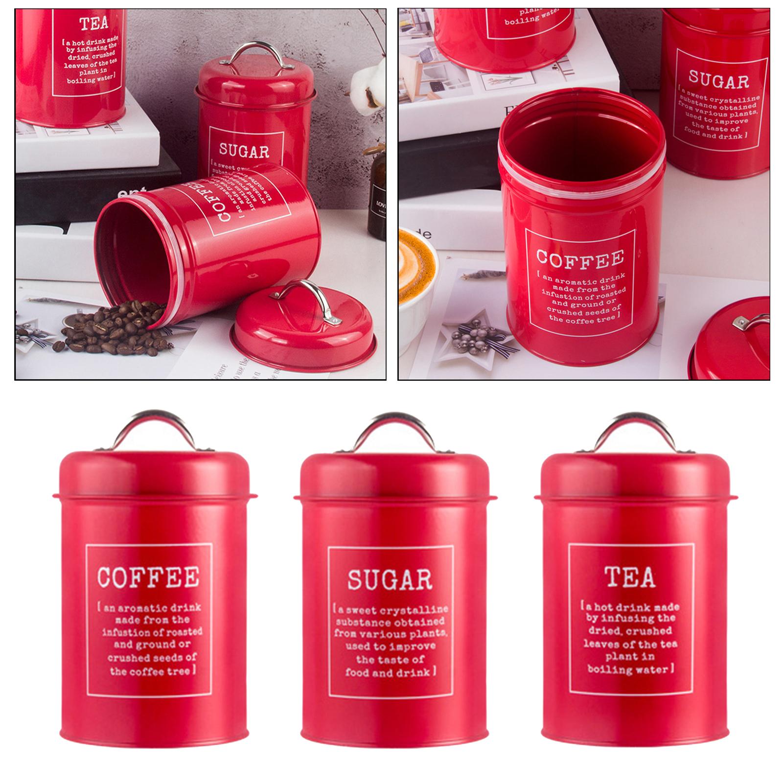 Набор из 3 герметичных кухонны – обзор и цена Coffee Tea Sugar Canister Set