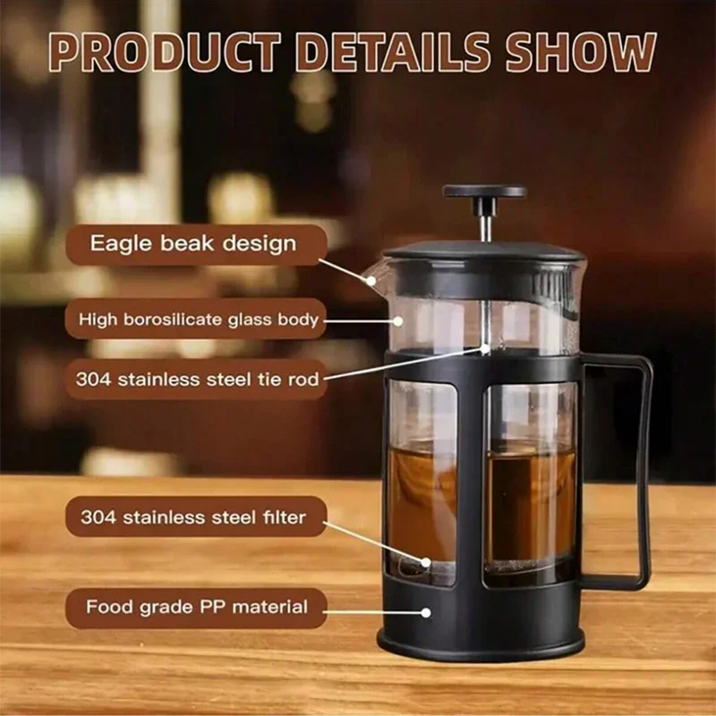 Кофейный френч-пресс с фильтро – обзор и цена French Press Glass