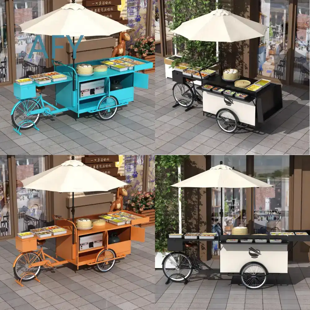 Кованая мобильная тележка для  – обзор и цена Coffee Tea Vendor