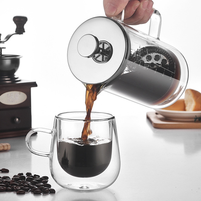 Двухслойный Пресс из боросилик – обзор и цена French Press Glass