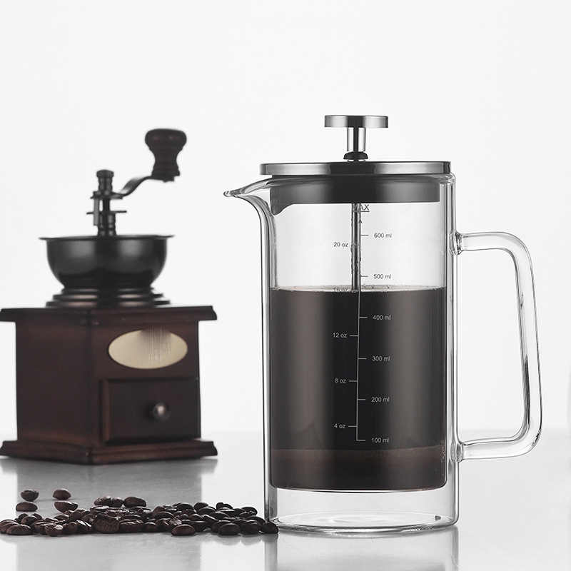Двухслойный Пресс из боросилик – обзор и цена French Press Glass