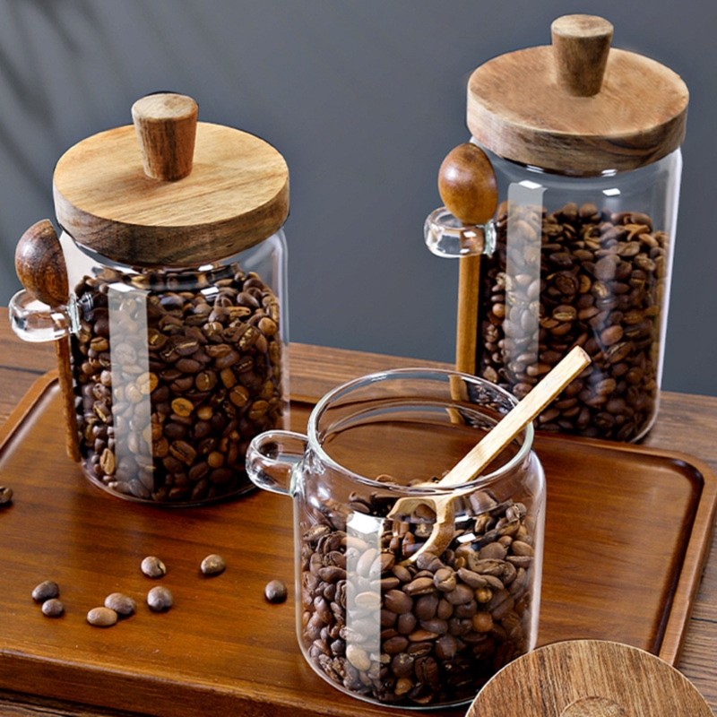 Набор стеклянных банок THIVN д – обзор и цена Coffee Tea Sugar Canister Set