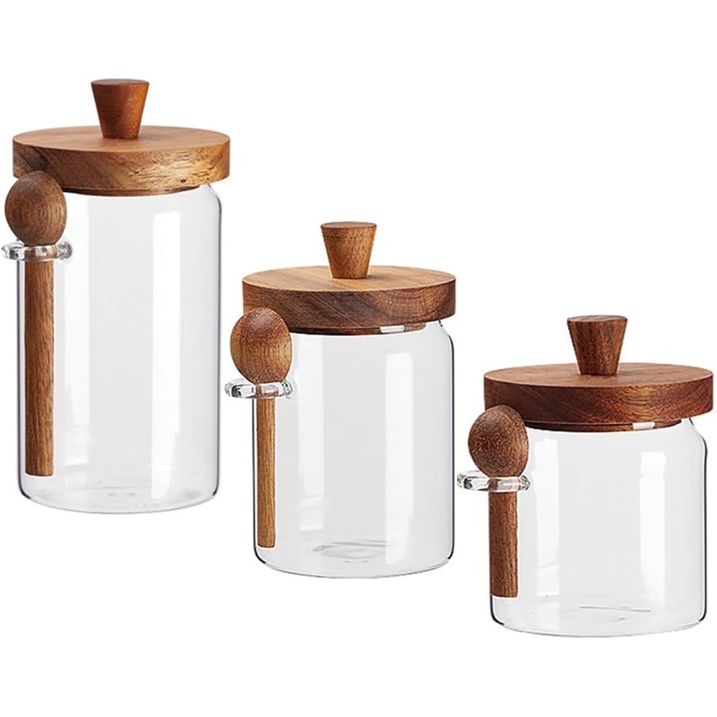 Набор стеклянных банок THIVN д – обзор и цена Coffee Tea Sugar Canister Set