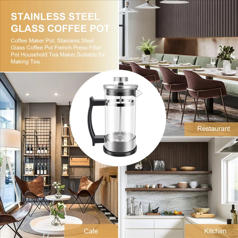 Кофейник-френч-пресс с фильтро – обзор и цена French Press Glass